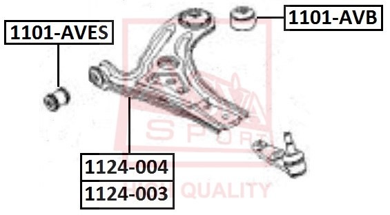 Рычаг подвески 1124-003 ASVA