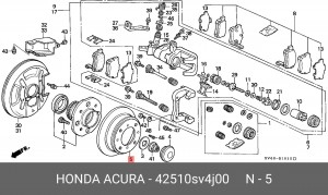Тормозной диск 42510SV4J00 HONDA