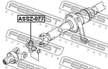 Крестовина карданного вала ASSZ-077 FEBEST