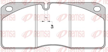Комплект тормозных колодок, диско JCA 278.21 REMSA