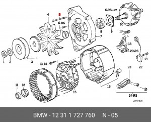 Болт 12 31 1 727 760 BMW
