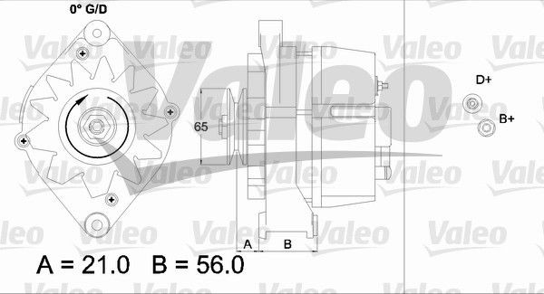 Генератор 437110 VALEO PHC