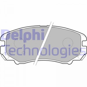 Комплект тормозных колодок, диско LP1902 DELPHI