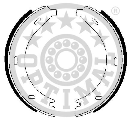 Комплект тормозных колодок, стояночная тормозная система BB-7240 OPTIMAL
