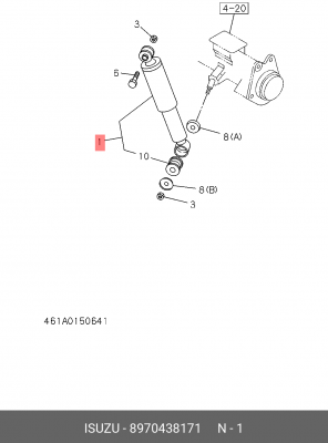 Амортизатор 8-97043-817-1 ISUZU
