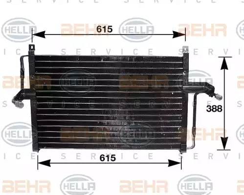 Конденсатор, кондиционер 8FC351035051 HELLA