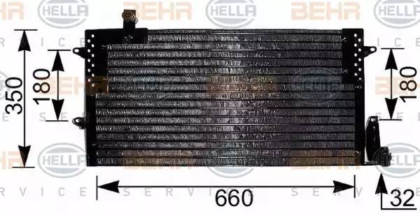 Конденсатор, кондиционер 8FC 351 036-791 HELLA