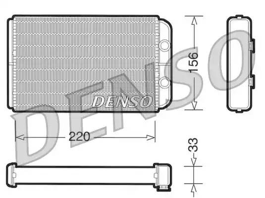 Теплообменник, отопление салона DRR09090 DENSO