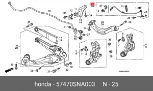 Датчик ABS 57470SNA003 HONDA