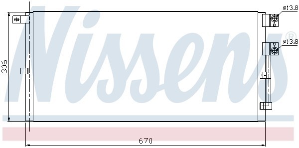 Конденсатор, кондиционер 94916 NISSENS