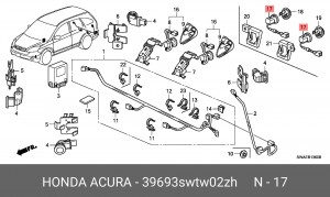 Деталь 39693SWTW02ZH HONDA