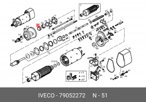 Прокладка вала 79052272 IVECO