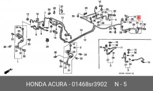 Тормозной шланг 01468SR3902 HONDA