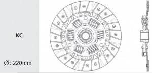 Диск сцепления HA13 VALEO PHC