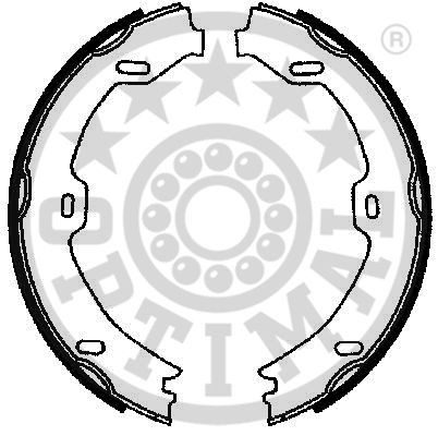 Комплект тормозных колодок, стояночная тормозная система BB-7244 OPTIMAL