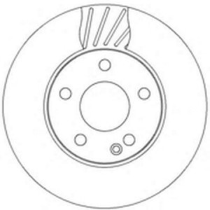 Тормозной диск 562312B BENDIX JURID