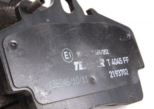 Комплект тормозных колодок, диско 98735193903 PORSCHE