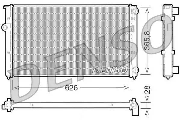 Радиатор, охлаждение двигател DRM32027 DENSO