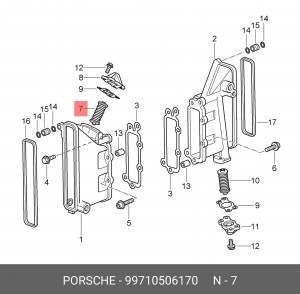 Натяжитель, цепь привода 99710506170 PORSCHE