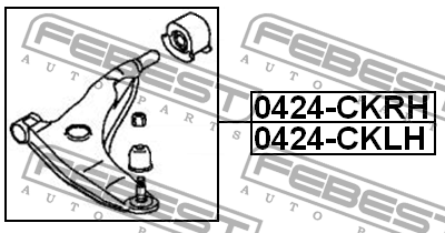 Рычаг подвески 0424-CKLH FEBEST