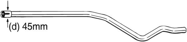 Выпускной трубопровод 889-461 BOSAL