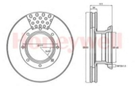 Тормозной диск 567768B BENDIX JURID