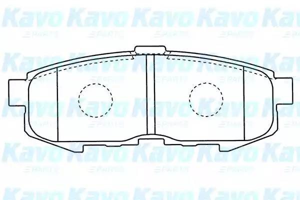 Комплект тормозных колодок, диско BP-4569 KAVO PARTS