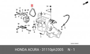Поликлиновой ремень 31110PH2005 HONDA
