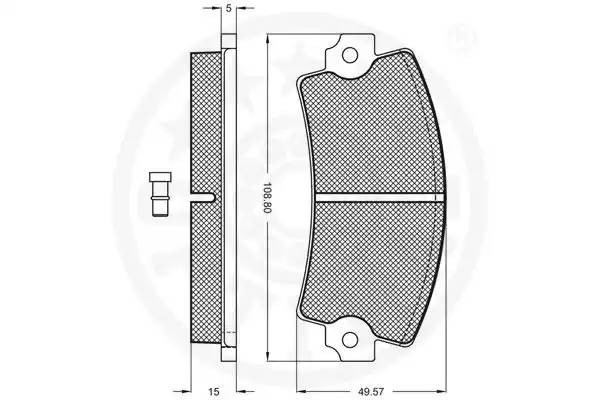 Комплект тормозных колодок, диско 9142V OPTIMAL