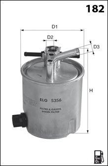 Топливный фильтр ELG5356 MECAFILTER