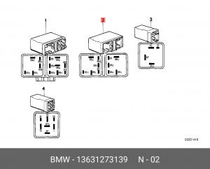 Реле 13 63 1 273 139 BMW