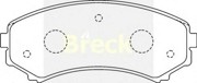 Комплект тормозных колодок, диско 2406600C BRECK