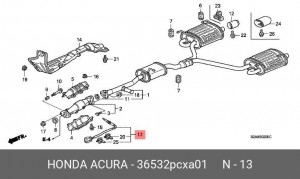 Лямбда-зонд 36532PCXA01 HONDA