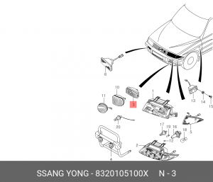 Деталь 8320105100X SSANG YONG