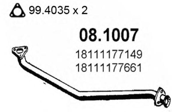 Выпускной трубопровод 081007 ASSO