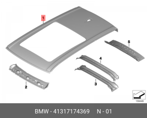 Крыша панорамная 41 31 7 174 369 BMW