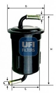 Топливный фильтр 31.715.00 UFI