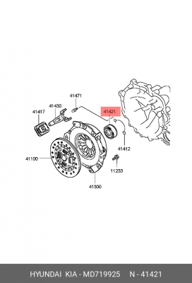 Выжимной подшипник MD719925 HYUNDAI KIA