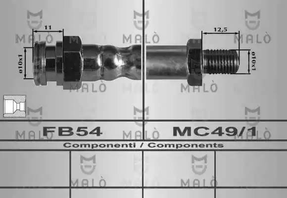 Тормозной шланг 80505 MALO