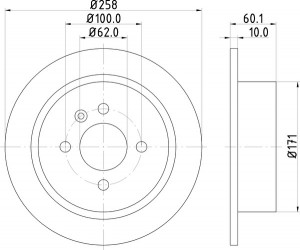 Тормозной диск MDC470 MINTEX