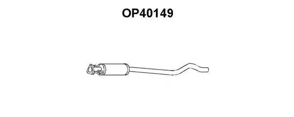 Средний глушитель выхлопных газов OP40149 VENEPORTE
