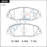Колодки тормозные дисковые SN330 ADVICS