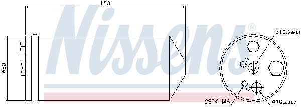 Осушитель, кондиционер 95325 NISSENS