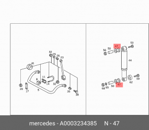 Подушка двигателя A0003234385 MERCEDES BENZ