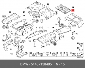 Теплоизоляция 51 48 7 138 485 BMW