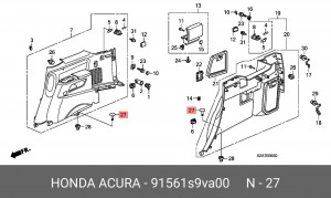 Деталь 91561S9VA00 HONDA