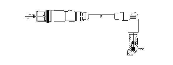 Провод зажигания 199R66 BREMI
