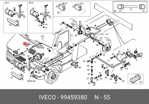 Главный тормозной цилиндр 99459380 IVECO