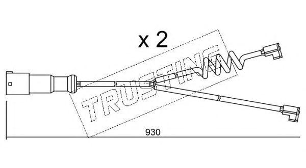 Сигнализатор, износ тормозных колодок SU188K TRUSTING