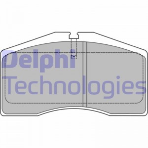 Комплект тормозных колодок, диско LP1428 DELPHI